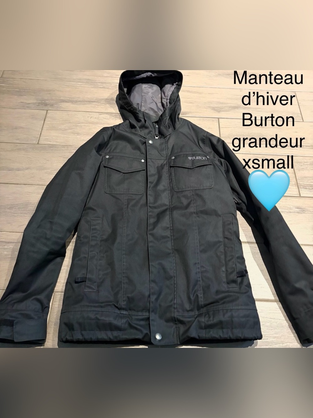 Burton Black Women's Ski Jacket with Hood
